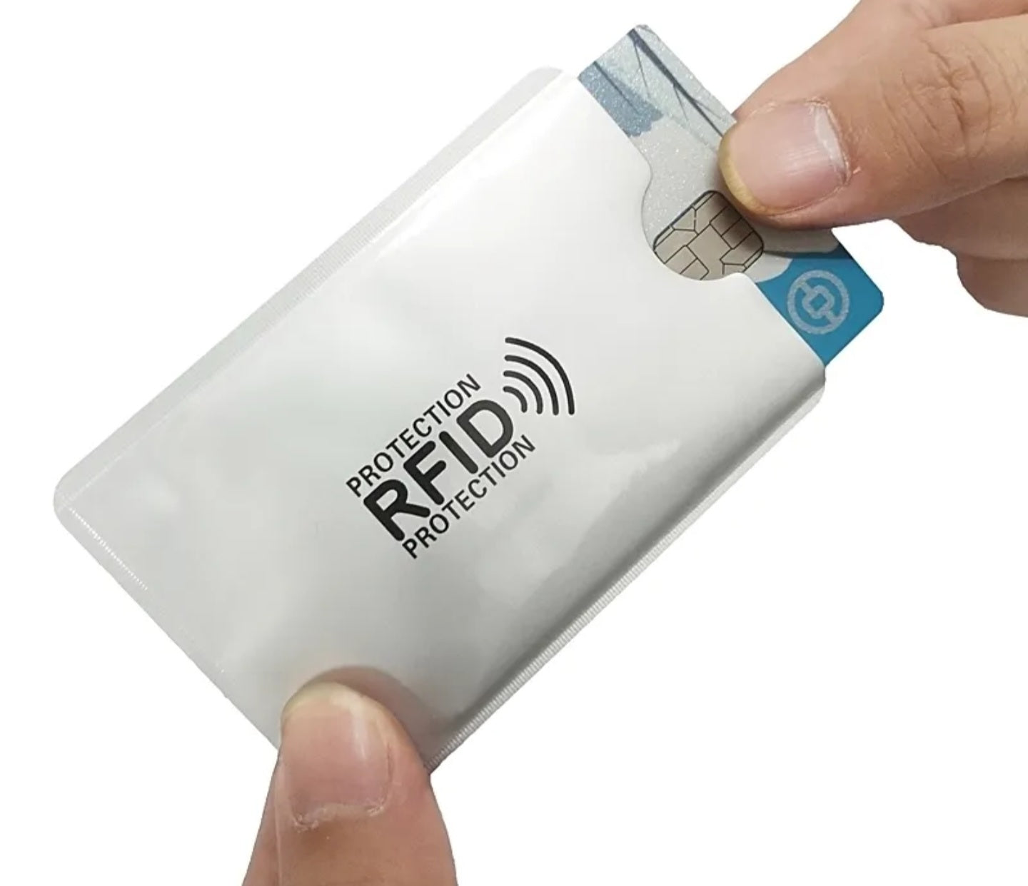 Kit 5 Porta Carte di credito in alluminio anti Touch  RFID